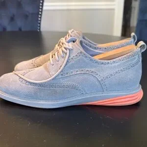 Cole Haan | Shoes | Cole Haan Mens Light Gray Suede Oxfords  display picture 1
